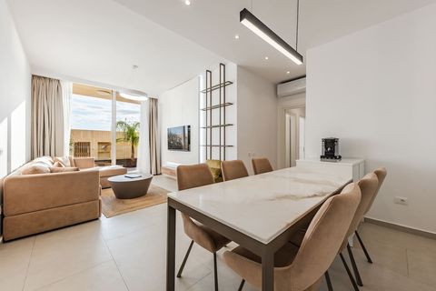 Dining area and living room