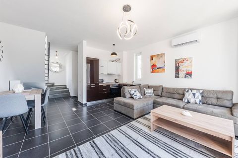 Living room and dining area