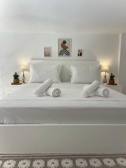 Bedroom with a double bed