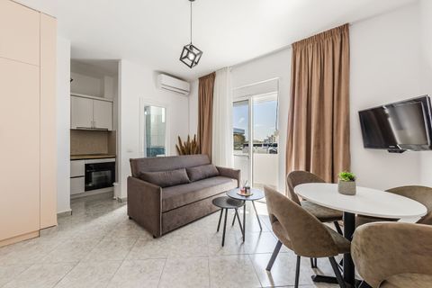 Living room and dining area