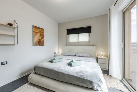 Bedroom with a double bed