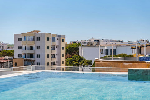 View from the pool in the rooftop