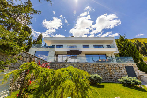 Villa view from the garden