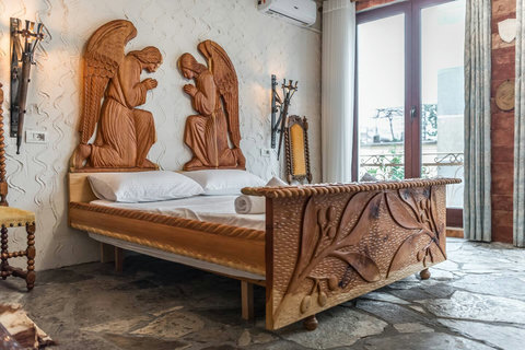 Bedroom 1 with a double bed