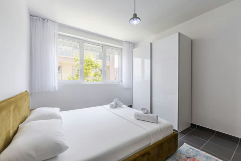 Bedroom with a double bed