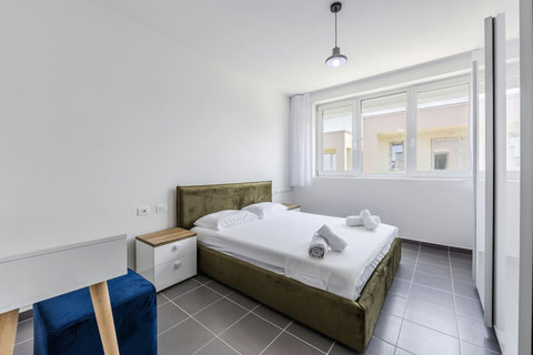 Bedroom with a double bed