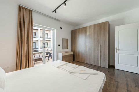 Bedroom with a double bed