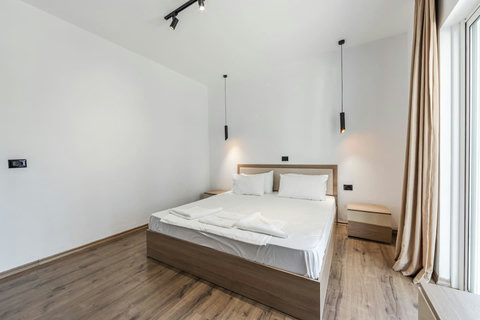 Bedroom with a double bed