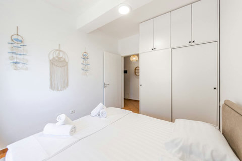 Bedroom with a double bed