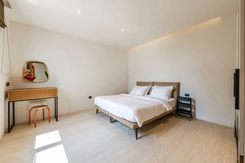 Bedroom 1 with a double bed (ground floor)