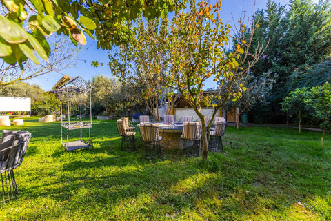 Fire pit & outdoor dining area