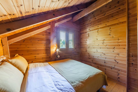 Bedroom 3 located in the first floor with a double bed