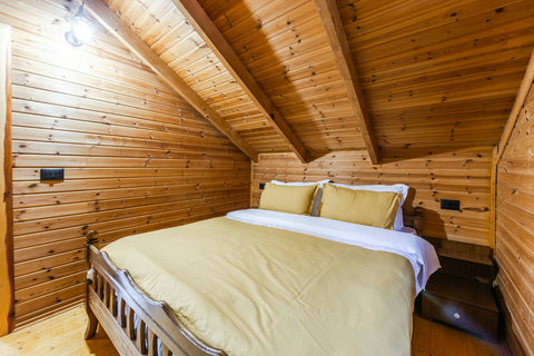 Bedroom 2 located in the first floor with a double bed