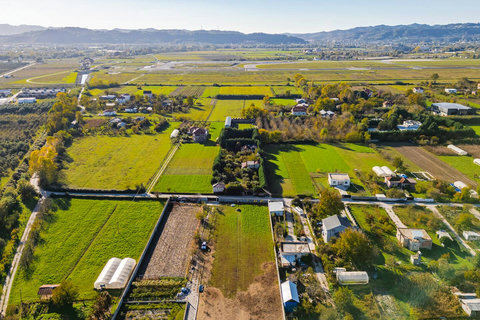 Drone shot of the area