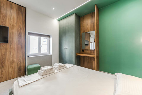 Bedroom with a double bed