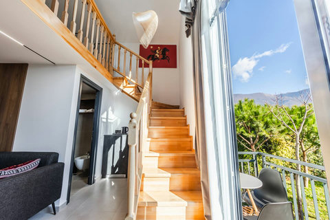 Stairs to the first floor