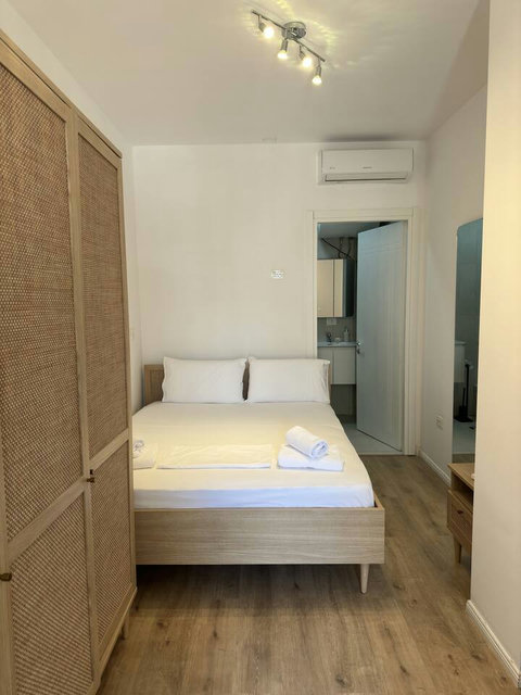 Bedroom with a double bed