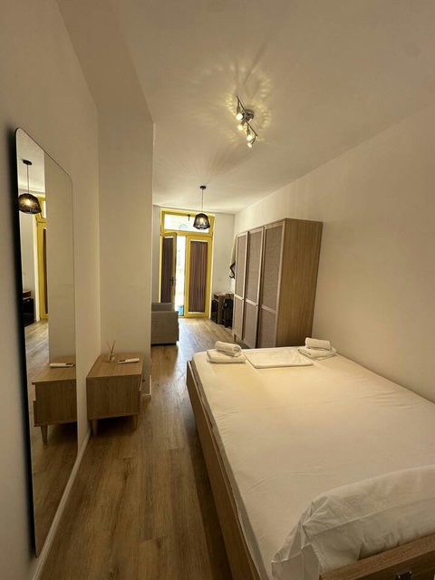 Bedroom with a double bed