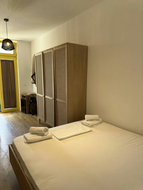 Bedroom with a double bed