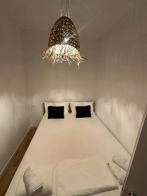 Bedroom with a double bed