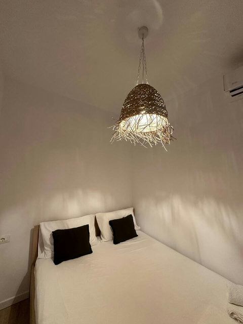 Bedroom with a double bed