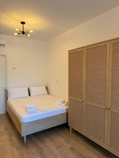 Bedroom with a double bed