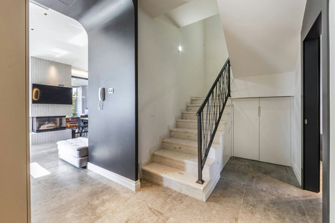 Stairs leading to the first floor