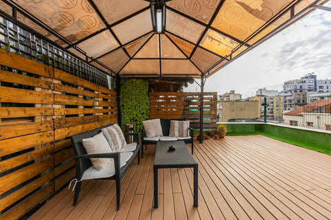 Terrace with a patio