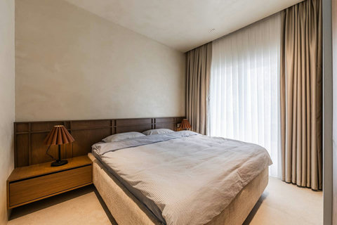 Bedroom 1 with a double bed