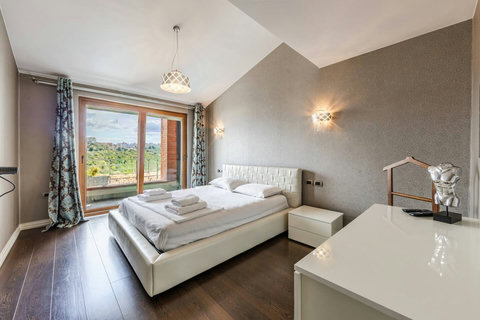 Bedroom 1 with a double bed (located on the first floor)