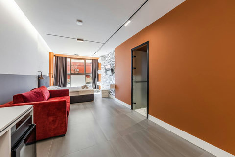 Bedroom with a double bed