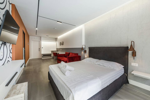 Bedroom with a double bed