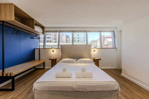 Bedroom with a double bed