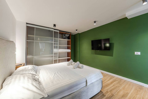Bedroom with a double bed