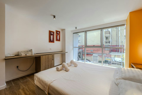 Bedroom with a double bed