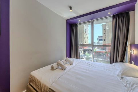 Bedroom with a double bed