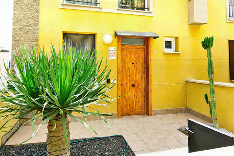 Private entrance and a small yard