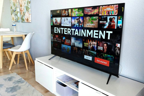Bright lounge, smart TV and sunny terrace perfect for alfresco drinks