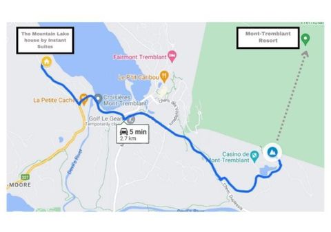 Distance of ski resort from the unit.