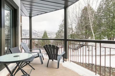 "Highly recommended. Beautiful view, clean inside, beautiful decor, stunning view, comfy place for a group. Very close to the ski hill."