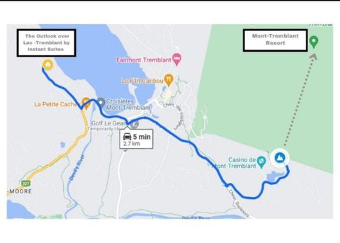 Distance of ski resort from the unit.