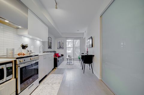 Living room with a unique layout and designer touches