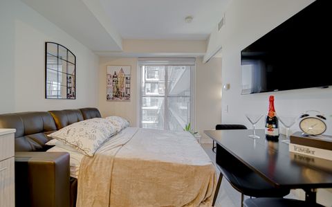 Living room with a smart TV and streaming services for your entertainment