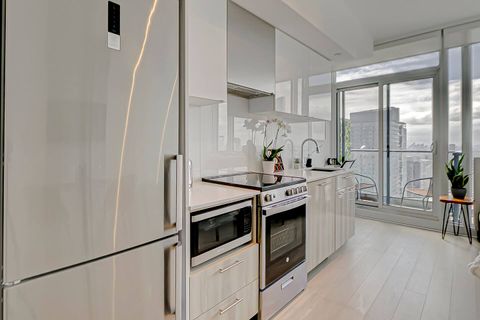 Prepare meals with ease in this open-concept kitchen