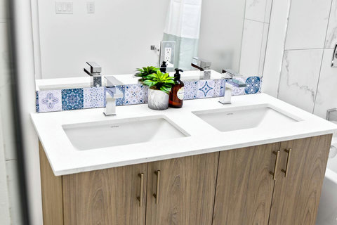 Clean and bright bathroom designed for comfort and convenience