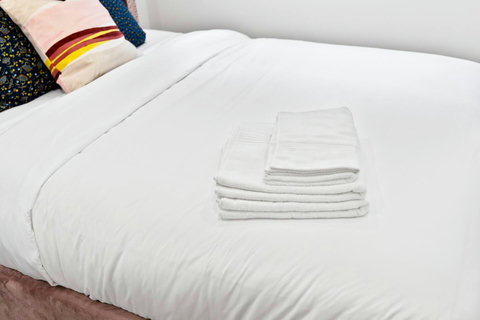 Elegant bedroom featuring comfort, style, and a serene atmosphere