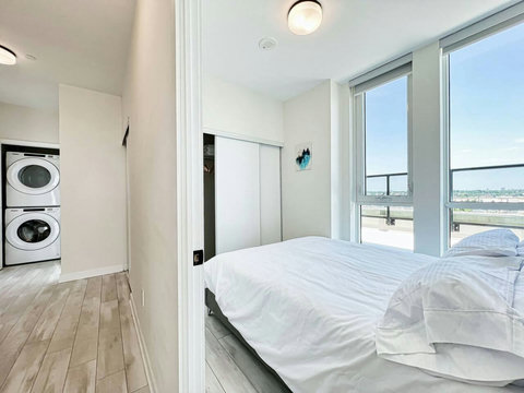 Serene bedroom with a warm, welcoming feel.