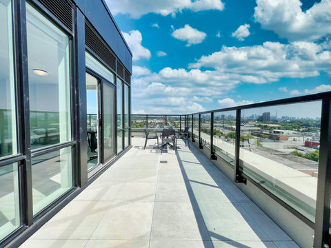 A cozy balcony to start and end your day.