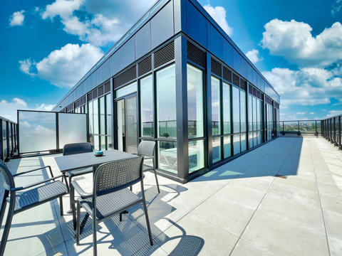 Private patio for relaxing and fresh air