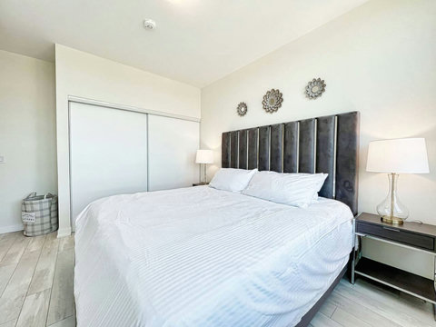 Thoughtfully styled bedroom for maximum comfort.